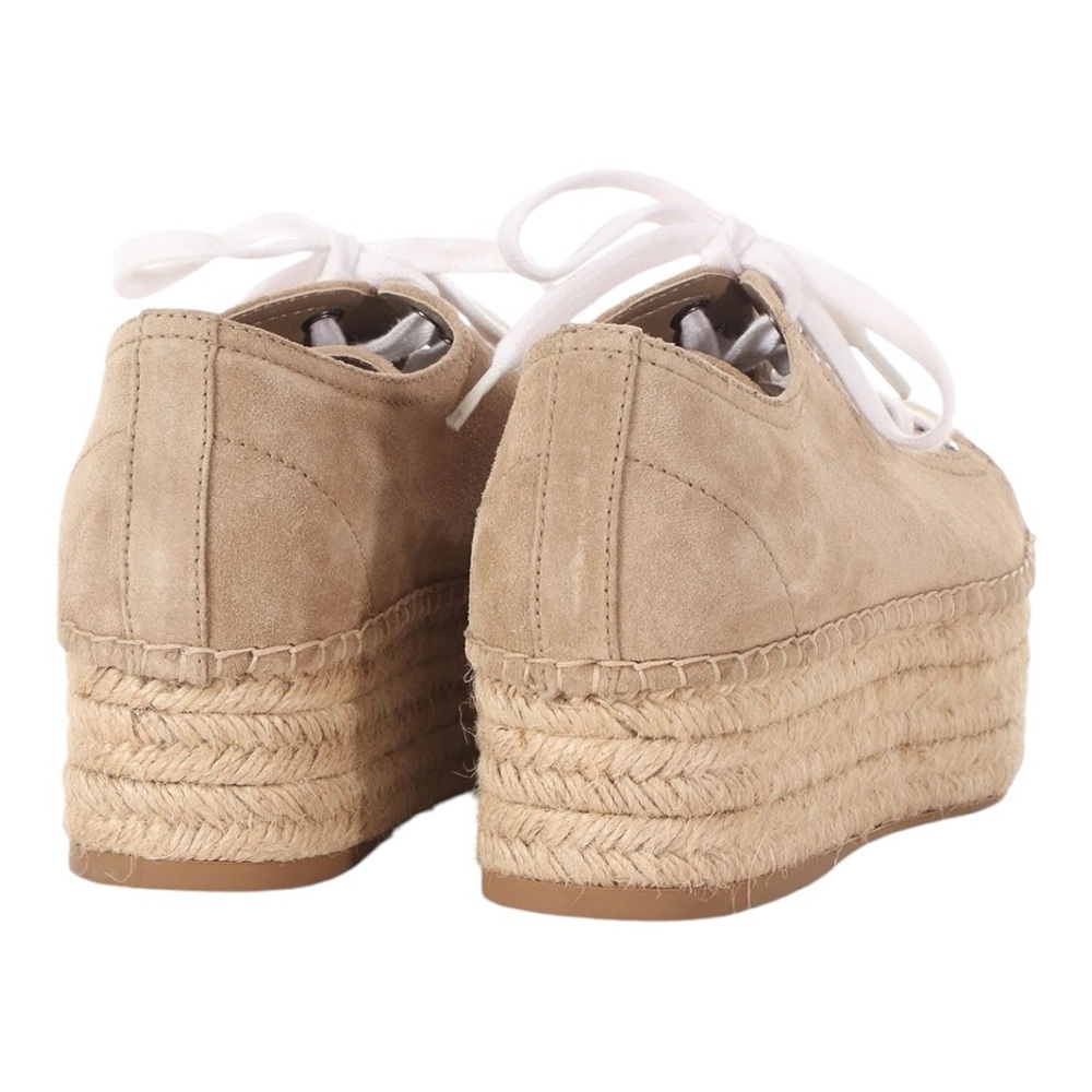 Miu Miu Deserto Suede Espadrille Platform Sneakers - Picture 4 of 16